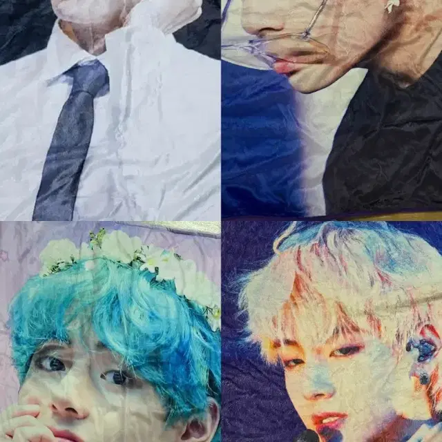 BTS. 방탄소년단 뷔 태형 담요 4장