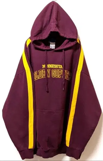 OVB 미네소타 골든 고퍼스 자수 후드 맨투맨 레드 구제 의류