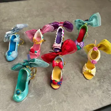 디즈니 프린세스 하이힐형 키링 7개 세트