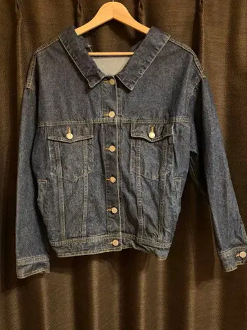 데님 자켓 백리본 레이스업