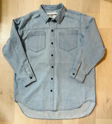 KAKELA&TRANQUIL 두꺼운 원단 데님 셔츠 카케라&트일