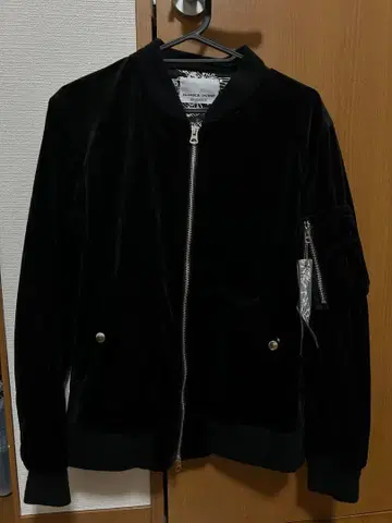 NUMBER (NINE) studios MA-1 자켓 블랙 벨로아