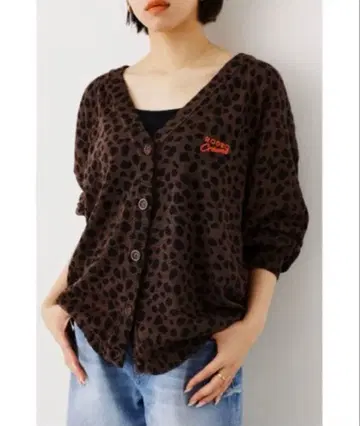 로데오 크라운 애니멀 아트 가디건