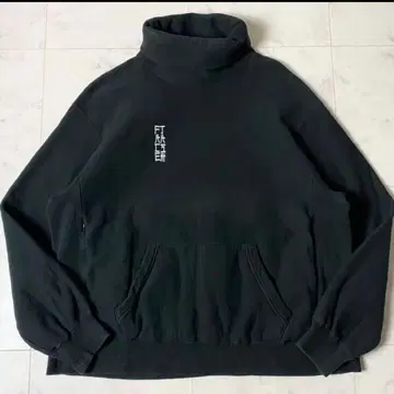 FACETASM HIGH NECK SWEAT SHIRT Black