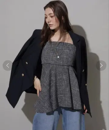 Rirandture 라이트 더블 자켓 네이비