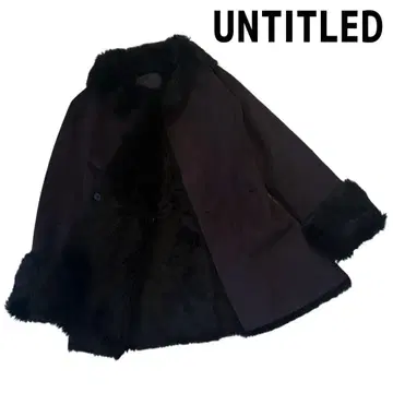 연말 SALE UNTITLED 언타이틀 무스탕 인조 모피 코트