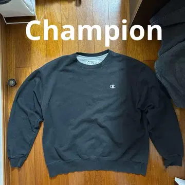 새상품급 Champion 짧은 기장 맨투맨 XL 블랙 vintage