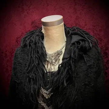 MIDAS 프린지 롱 코트 모드 스타일 아카이브 y2k