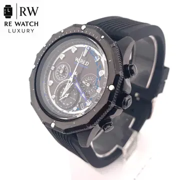 R7-2956 Wired VK63-K080 크로노그래프 손목시계 블랙