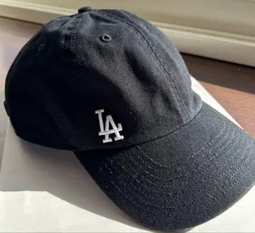 블랙 LA 로고 자수 야구 모자 Dodgers