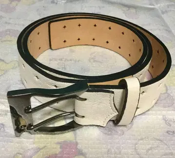 Roen 로엔 가죽 벨트 화이트 남성용