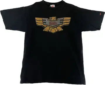 진품 90s USA제 엠블럼 디자인 그래픽 T셔츠 모터 계열