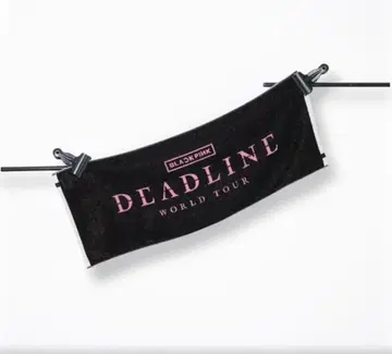 새상품 BLACKPINKDEADLINE WORLDTOUR 타월 블랙