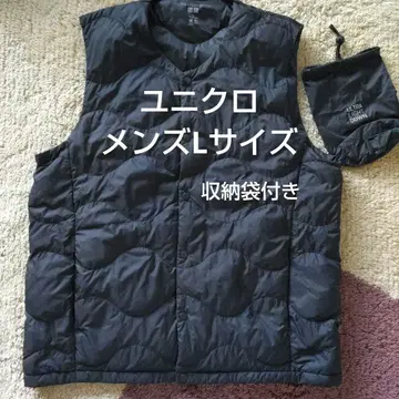 유니클로 울트라 라이트 다운 웨이브 퀼트 L 사이즈 블랙 수납 봉투 포함