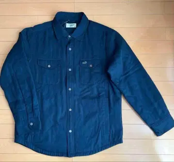 주말 한정 가격 crocodile 충전솜 데님 긴팔 셔츠 네이비 L