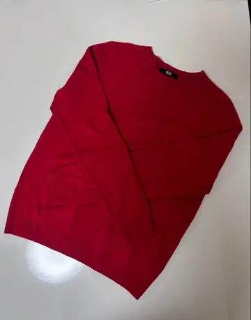 [ 새상품 ] UNIQLO 3d 캐시미어 레드 M
