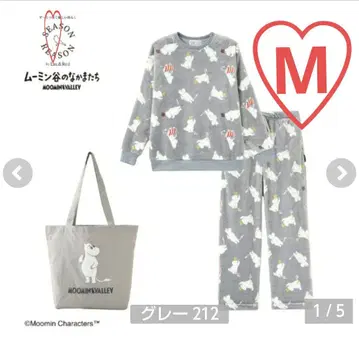 무민 MOOMIN 룸웨어 3종 세트 M 사이즈 미사용 새상품