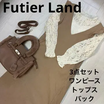 Futier Land 레이스 풀오버 점프스커트 백 3종 세트