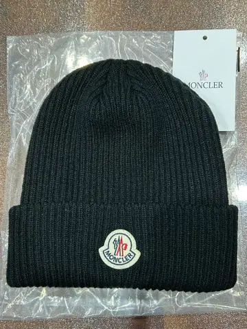 MONCLER 블랙 니트 모자 비니