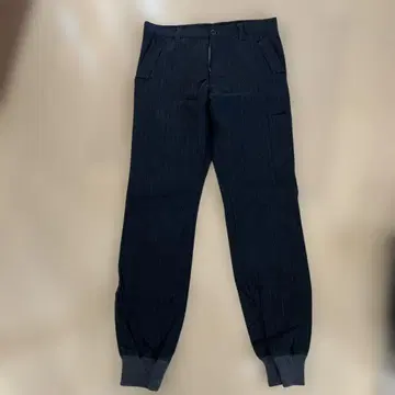 HAMNETT 남성용 조거 팬츠 스트라이프 블랙 L