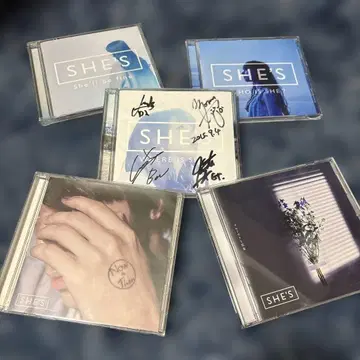 SHE'S 사인 포함 CD 5장 세트