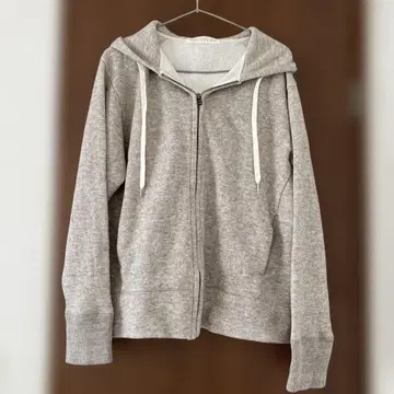 프리스틴 pristine 야크 혼방 쭈리 집업 후드티