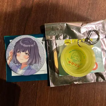 학마스 니와노유 하타야 미스즈 캔뱃지 케로린 2세트