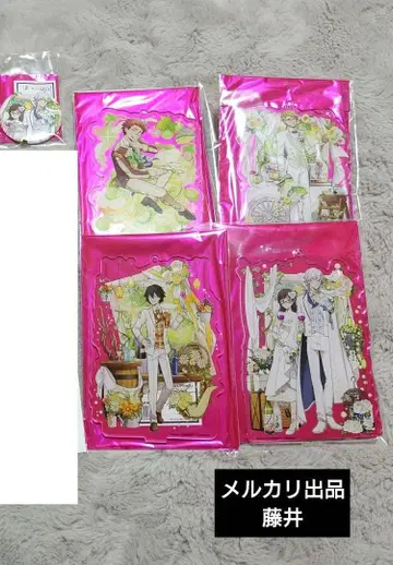 문호 스트레이독스 아크릴 스탠드 캔뱃지 미이누 콜라보 카페 본점