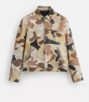 ZARA 아브스트랙트 프린트 자켓