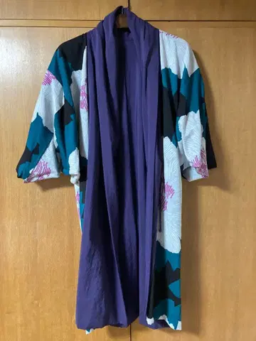 SOUSOU 모슬린 모지리 소매 / 짙은 보라색 x 작약 월석 / 가역