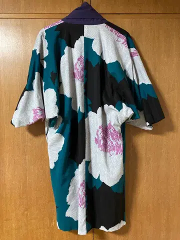 SOUSOU 모슬린 모지리 소매 / 짙은 보라색 x 작약 월석 / 가역