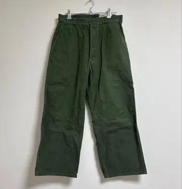 프랑스군 60s SONORCO사제 턱 코튼 군용 빵 카고 팬츠