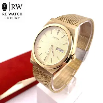 R7-4861 SEIKO 9533-7000 메카니컬 골드 손목시계
