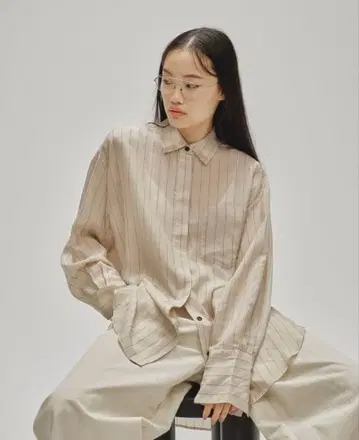 todayful Stripe silky shirts