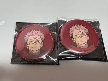 애니메이션 주술회전전 캔뱃지 2점 스쿠나