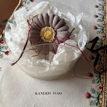 카네코 이사오 히나국 코사지 핑크 미사용 라피아 소프트 데님