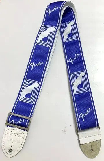 펜더 fender 기타 스트랩 파랑 x 화이트