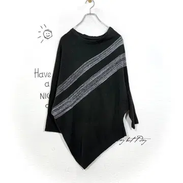 부즈루드 아지메 스웨터(F) 돌먼 슬리브 블랙 디자이너