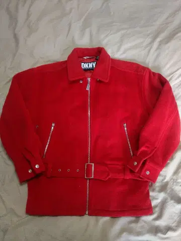 90s DKNY 울 자켓 다나카란 퀼팅 빈티지