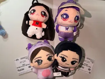 aespa 치비 봉제 인형 2개 + 티니핑 봉제 인형 키링 2개 세트