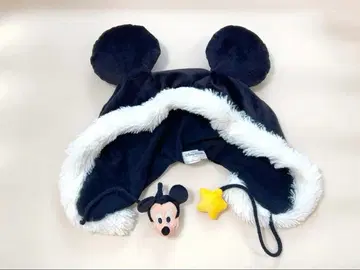 [레어] 디즈니 미키 팬캡 크리스마스 블랙 별 퍼