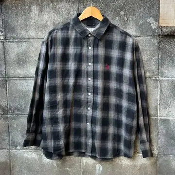 U.S. POLO ASSN. 플란넬 셔츠 옴브레 섀도우 체크