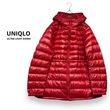 UNIQLO 유니클로 울트라 라이트 다운 파카 코트 레드 XL
