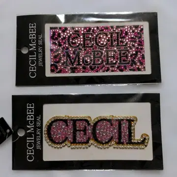 초레어 갸루 CECILMcBee 주얼리 씰 미사용 2장 씰