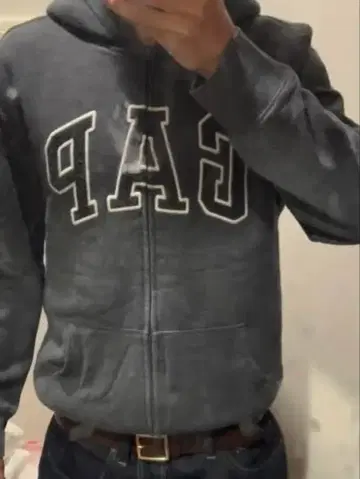 GAP 지퍼 후드티 크롭 y2k punkandyo fti 00s
