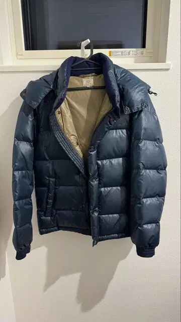 유나이티드 애로우즈 그린 라벨 릴랙싱 후드 부착 다운 자켓 새상품급