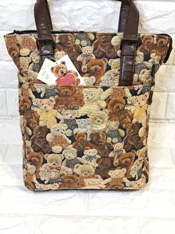 새상품 미사용 RaviRavi 노포 야마토야 테디베어 토트백