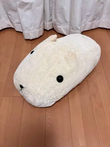 카피바라 씨 봉제 인형 모후토 화이트 씨 포옹 사이즈