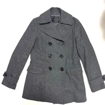 untitled 코트 그레이 울 사이즈 2