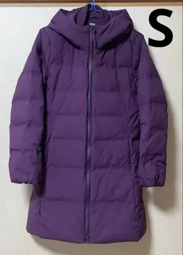 UNIQLO 유니클로 심리스 다운 숏코트 퍼플